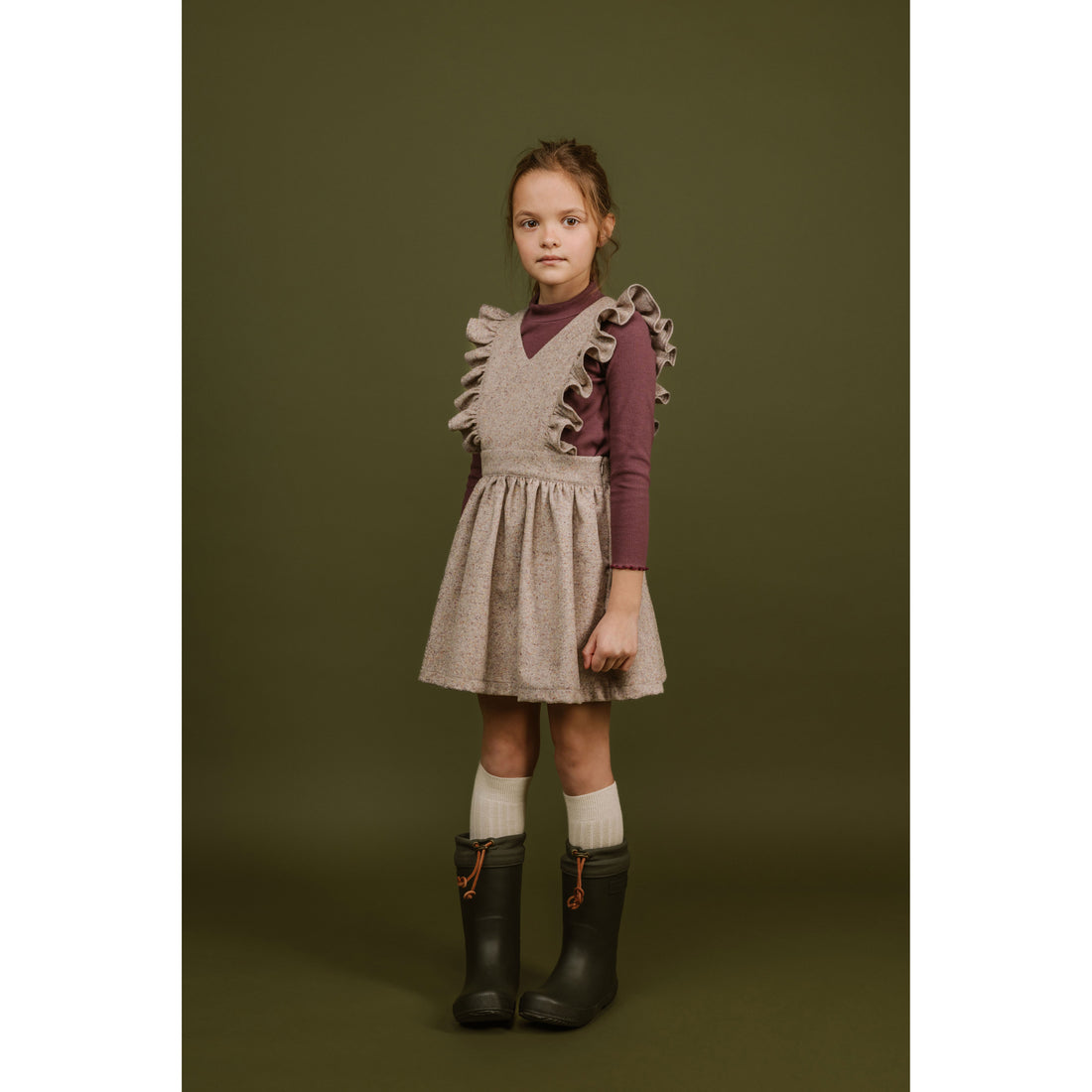 Paade Mode Grey Avena Pinafore Dress