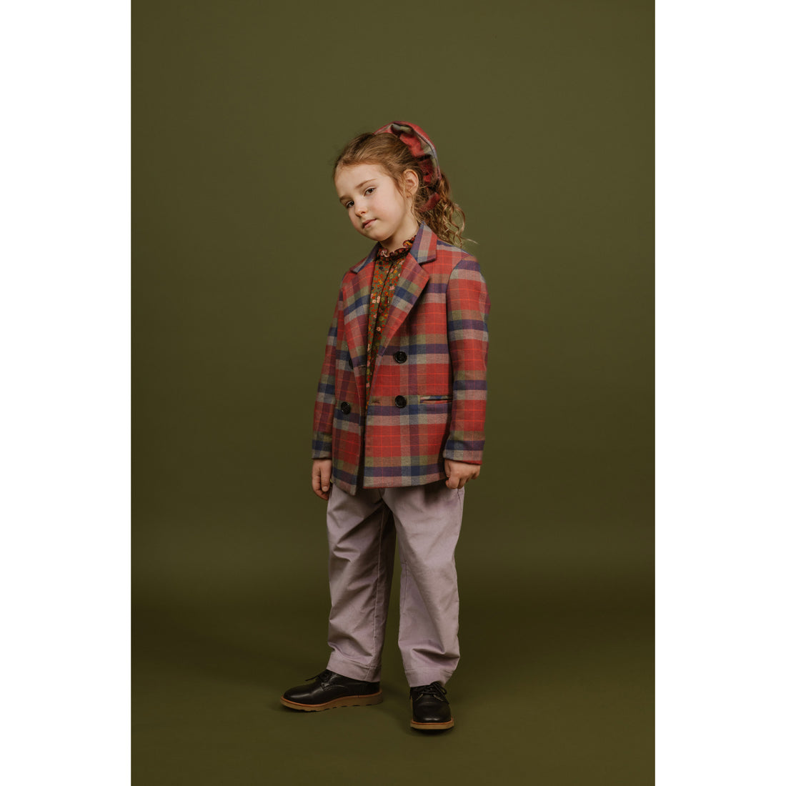 Paade Mode Red Double Breasted Marisa Jacket
