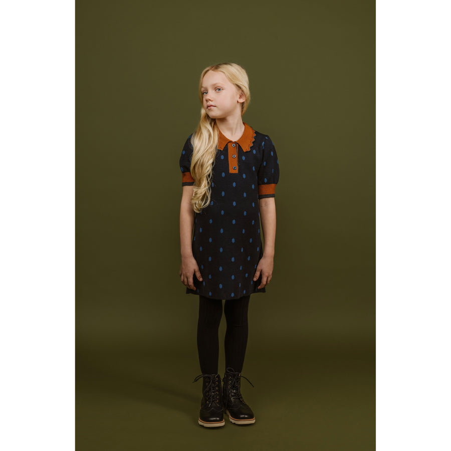 Paade Mode Blue Bambi Wool Dress