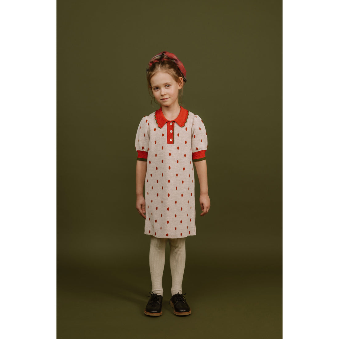 Paade Mode White Bambi Wool Dress