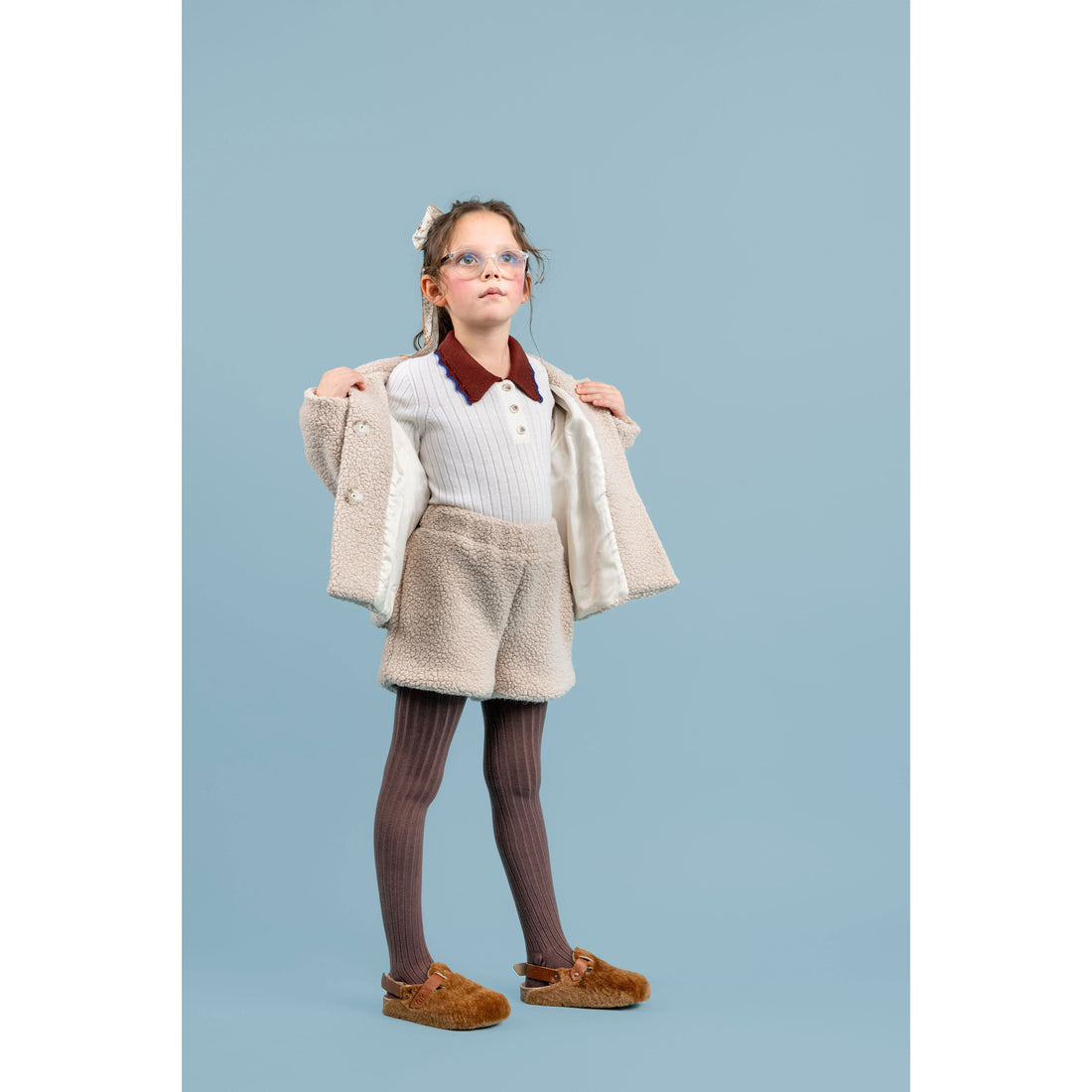 Paade Mode  White Harriet Lace Wool Polo