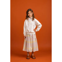 Paade Mode Pastel Checks Marisa Long Skirt