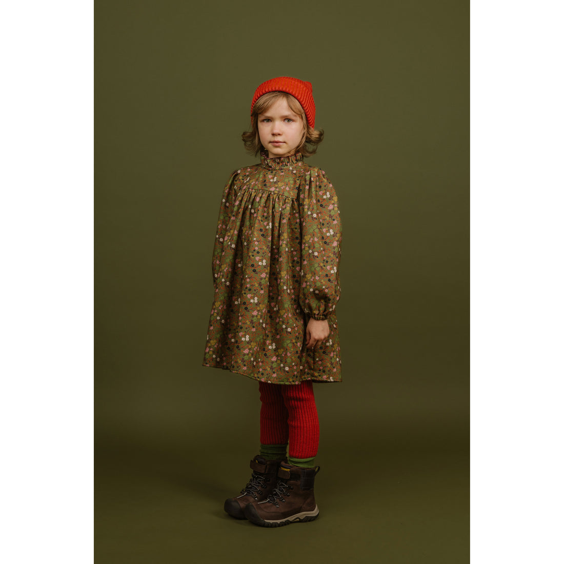 Paade Mode Green Fiorella Corduroy Dress