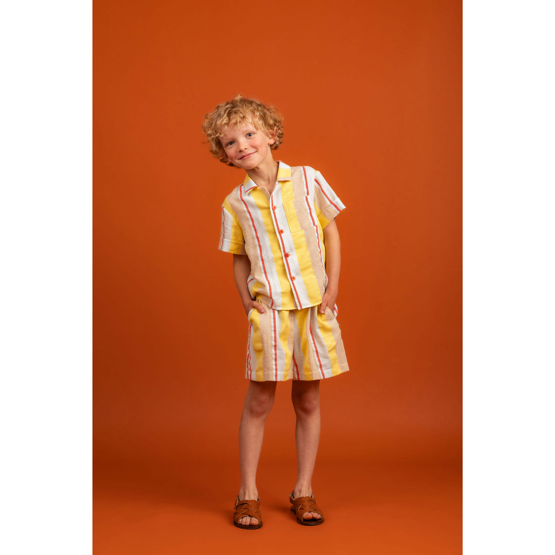Paade Mode Yellow Stripe Harper Short