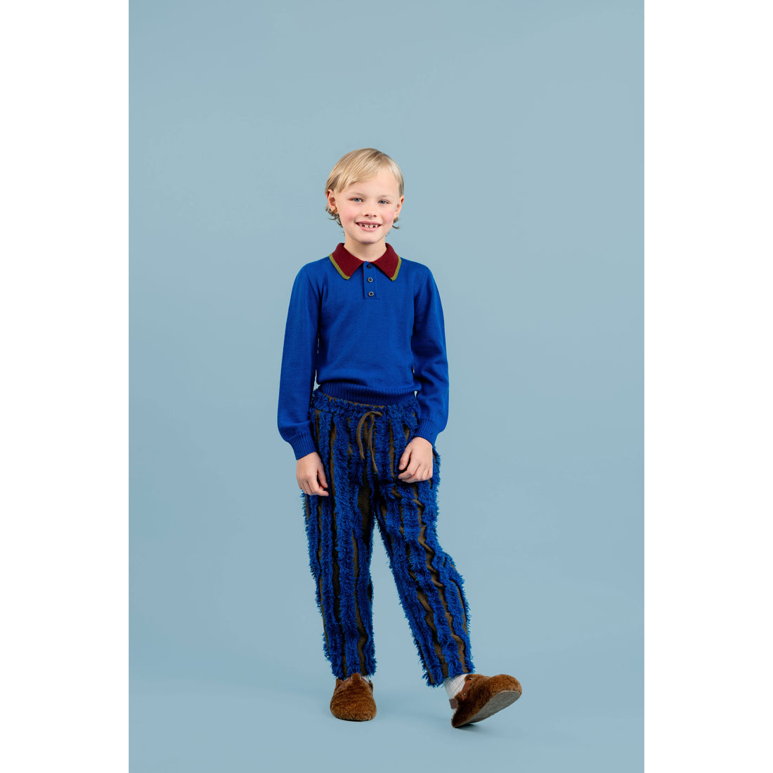 Paade Mode  Luminous Blue Theo Merino Wool Polo