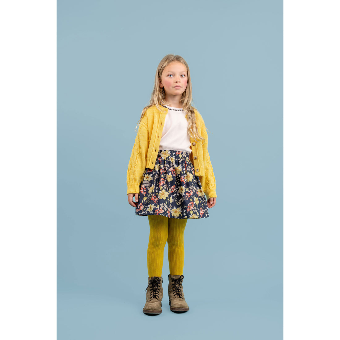 Paade Mode  Yellow Phoenix Wool Cardigan