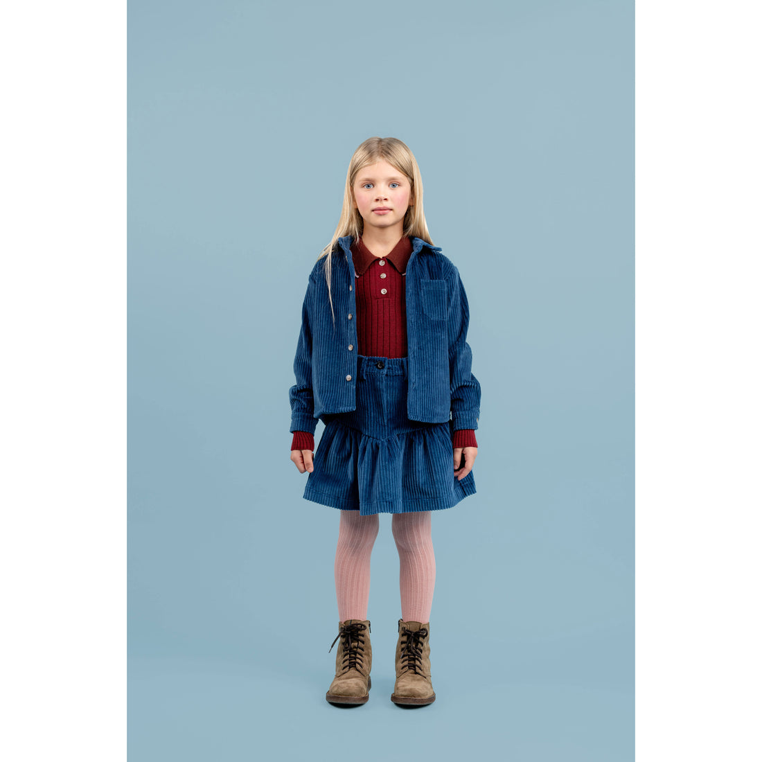 Paade Mode  Red Harriet Lace Wool Polo