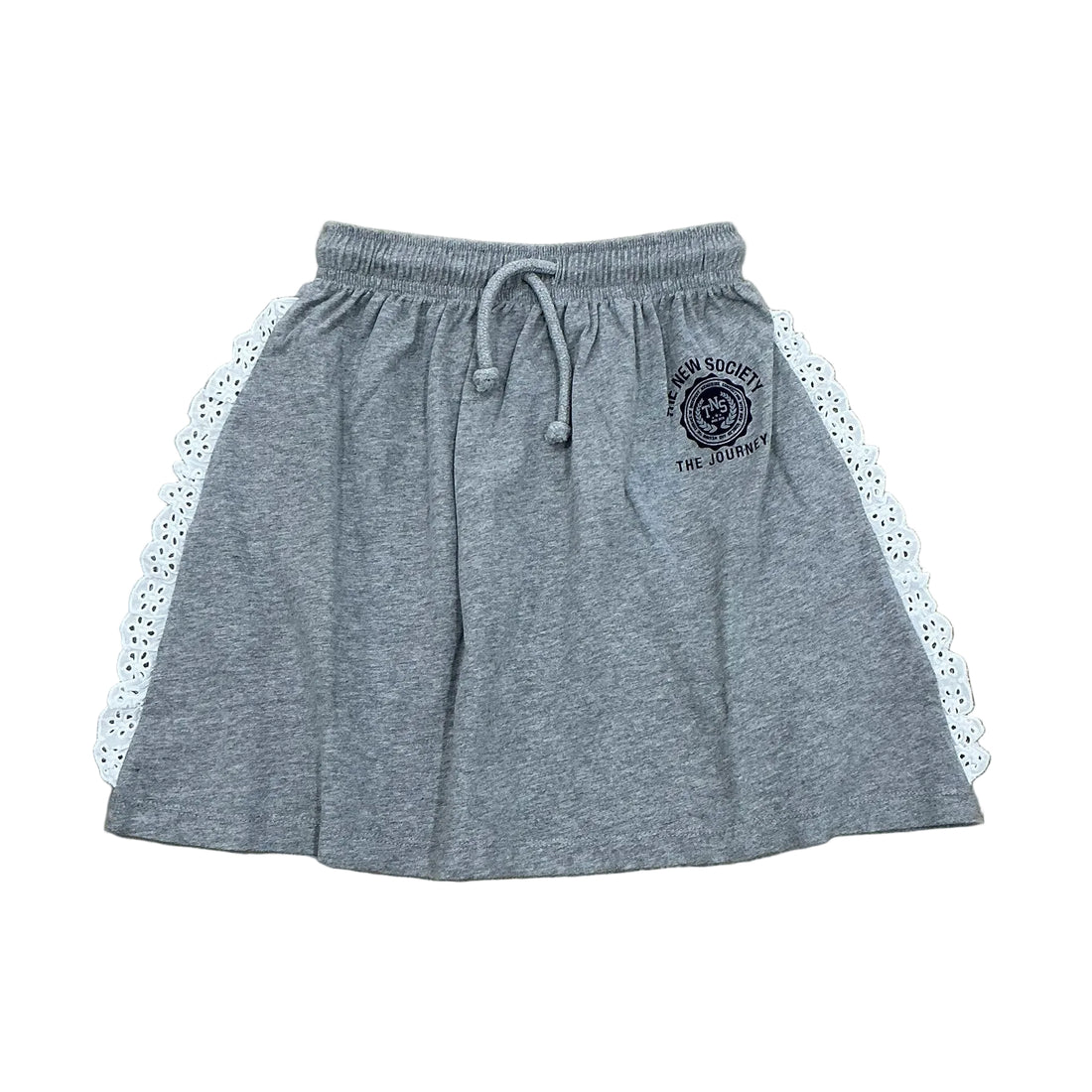 The New Society Mid Grey Melange Ash Special Skirt