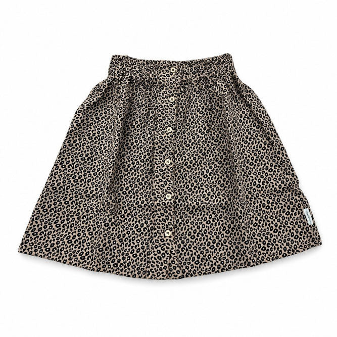 Piupiuchick Brown Animal Print Knee-Length Skirt