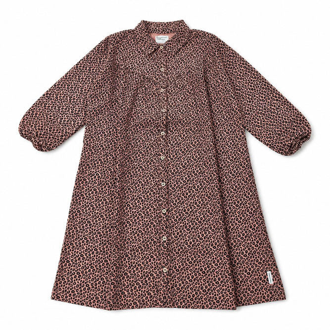 Piupiuchick Pink Animal Print Knee-Length Dress