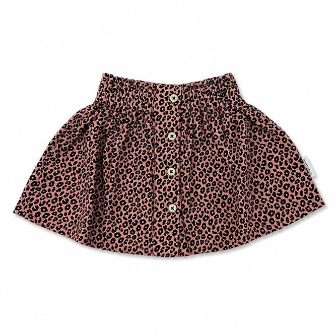Piupiuchick Pink Animal Print Short Skirt