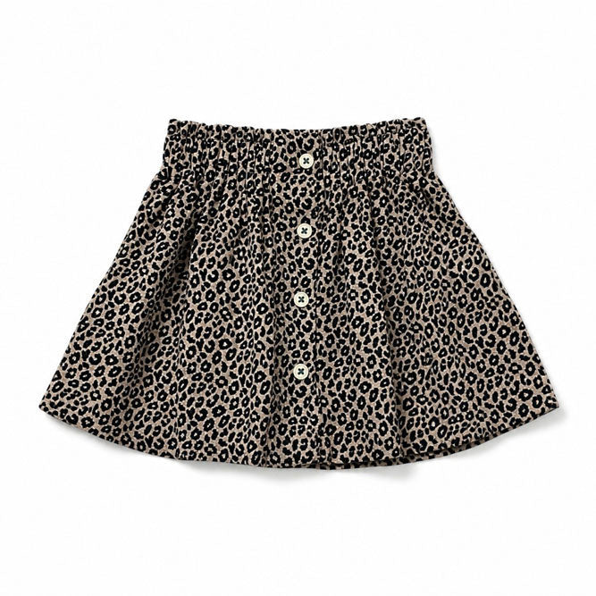 Piupiuchick Brown Animal Print Short Skirt