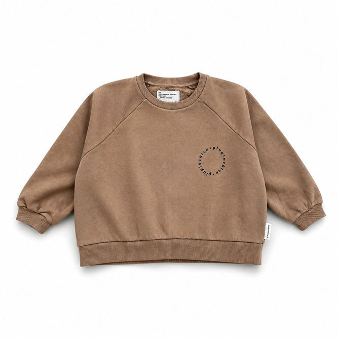 Piupiuchick Brown "Piupiuchick" Print Sweatshirt