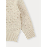 Bene Bene Ivory Adela Eyelet Knit Cardigan
