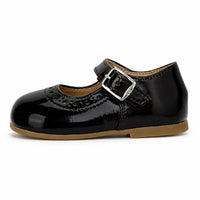 Papanatas  Brown Patent Leather Baby Mary Janes