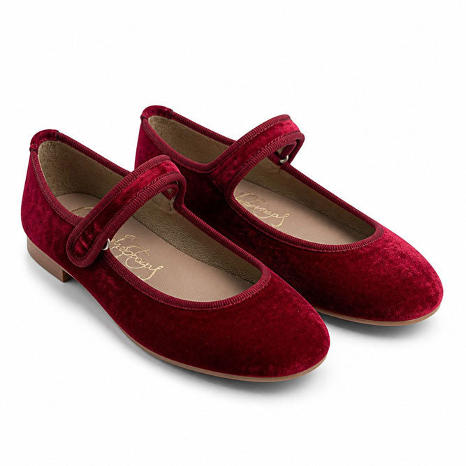 Papanatas  Red Velvet Mary Janes