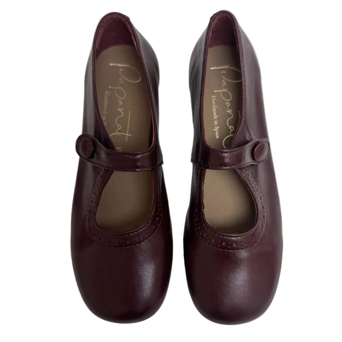 Papanatas  Burgundy Old School Mary Jane