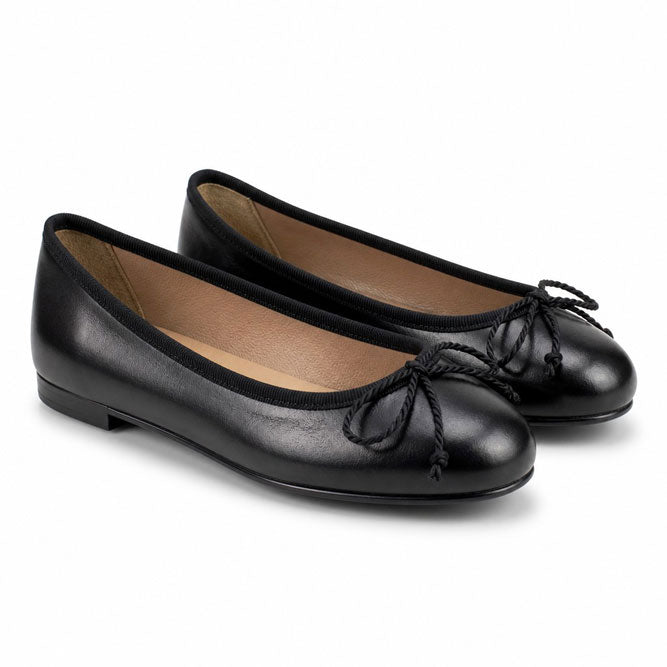 Papanatas  Black Ballet Flat