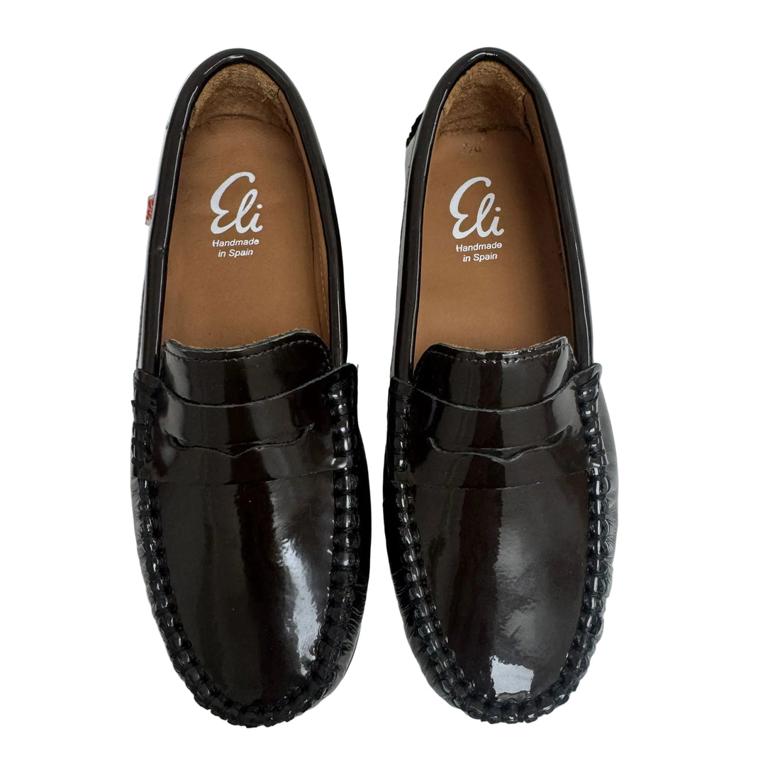Papanatas  Brown Patent Leather Penny Loafer