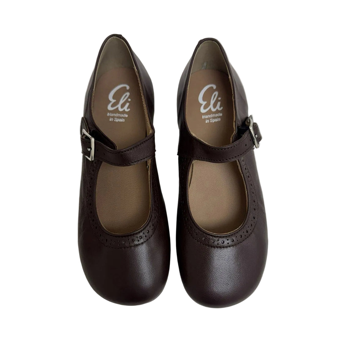 Papanatas  Brown Old School Buckle Mary Jane