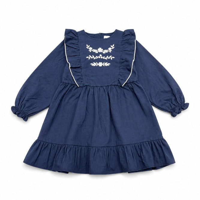Cera Una Volta Navy Blue Colombe Long Dress