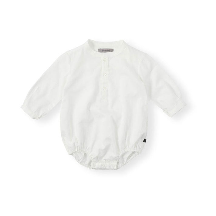 Bene Bene Ivory Baby Bene Cotton Shirt Romper
