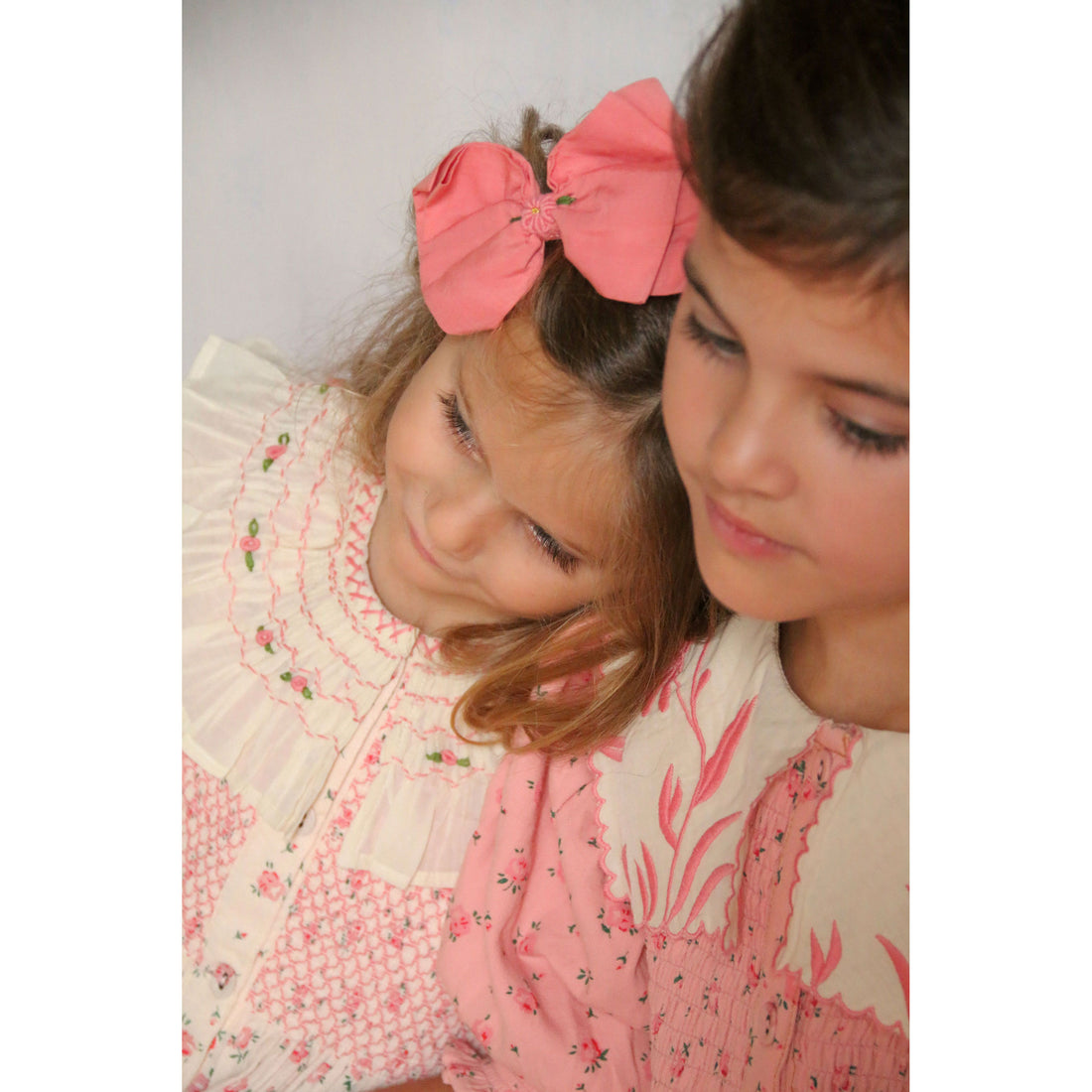 Bonjour Rosa Bloom Print Crepe Ibiza Top + Hairclip