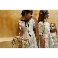 Bonjour Ecru Chanderi Ibiza Dress