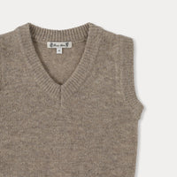 Bene Bene Linen Beige Cuddly Knit Vest