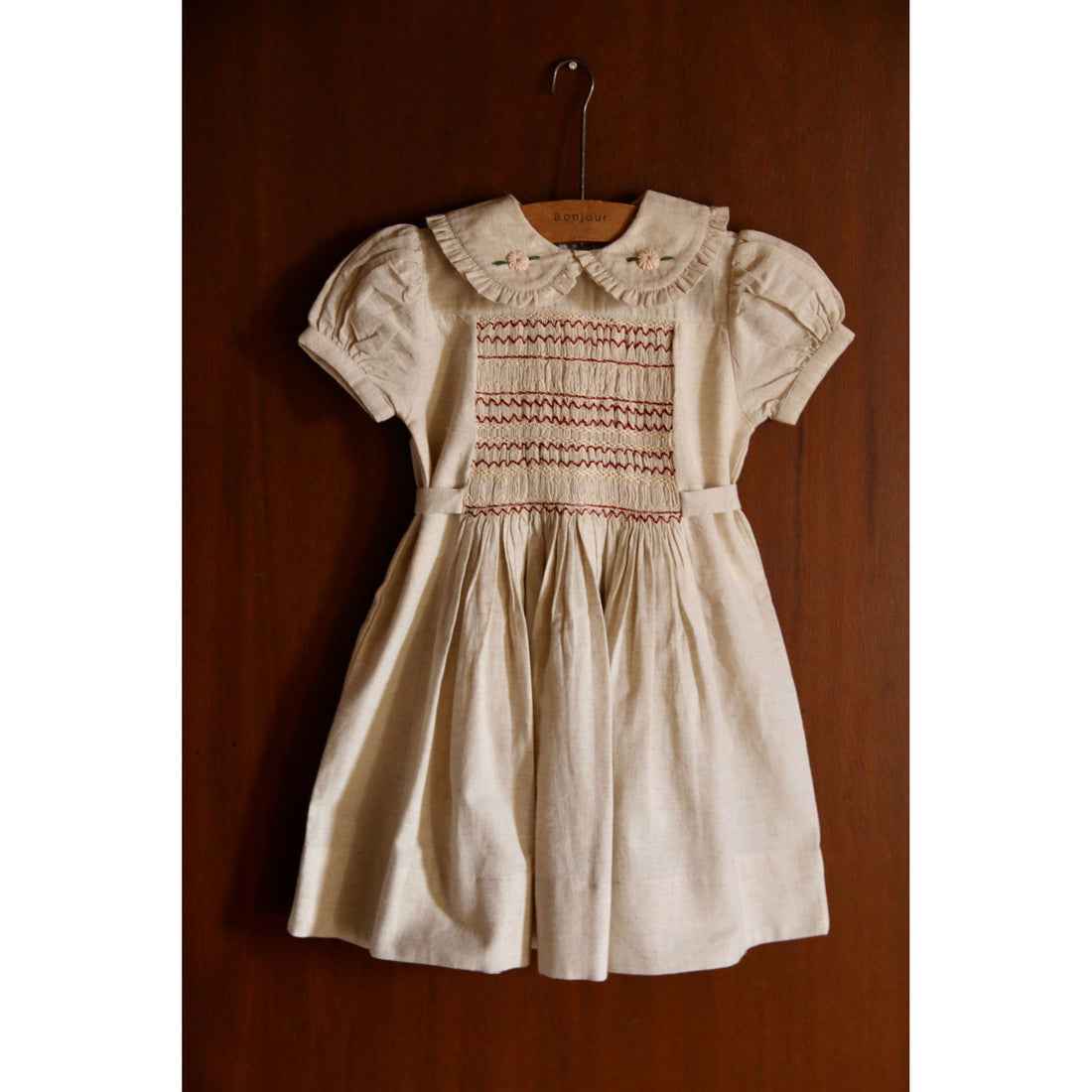 Bonjour Natural Cotton Flex Handsmock Dress