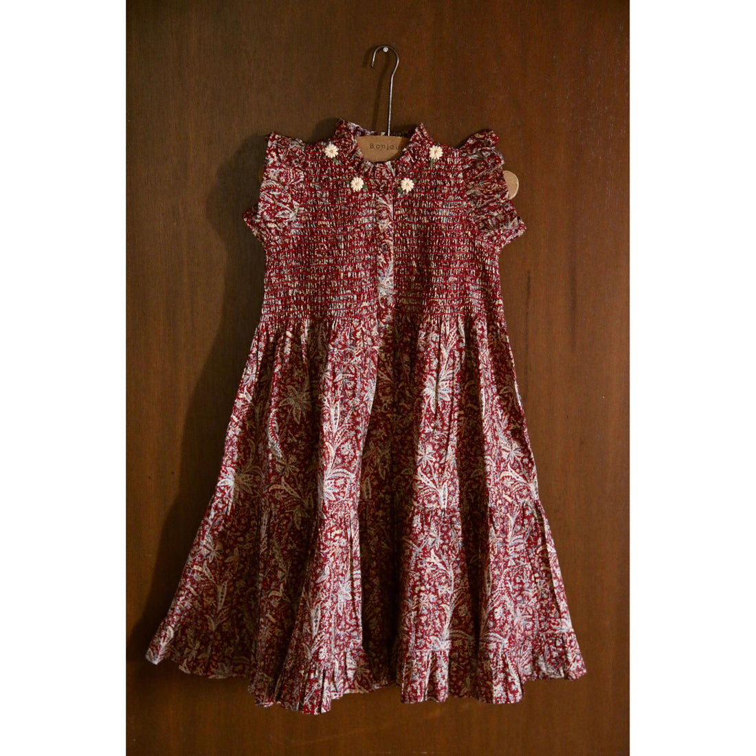 Bonjour Cashmere Print Long Dress