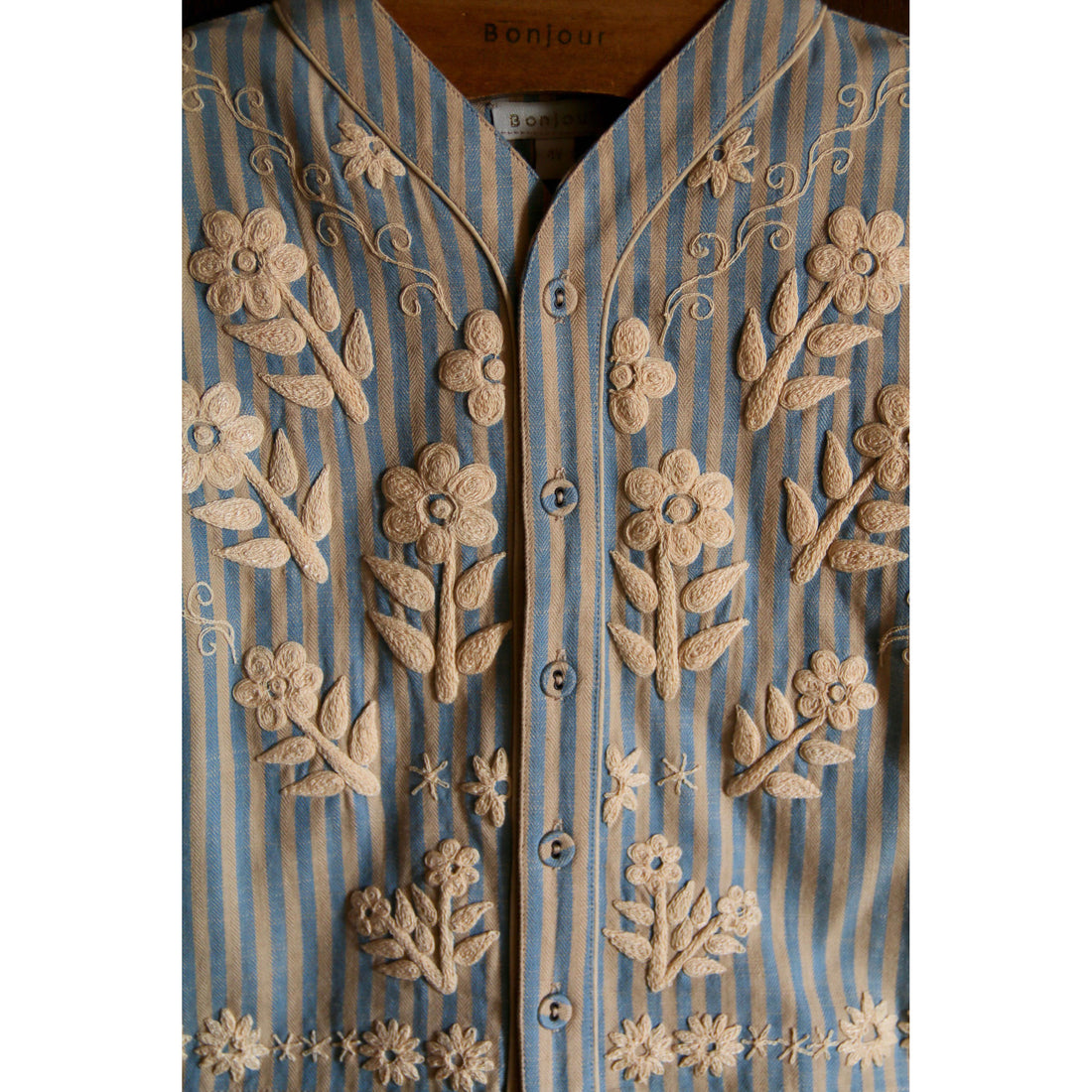 Bonjour Blue Transat Stripe Shirt