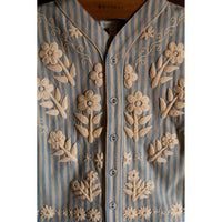 Bonjour Blue Transat Stripe Shirt