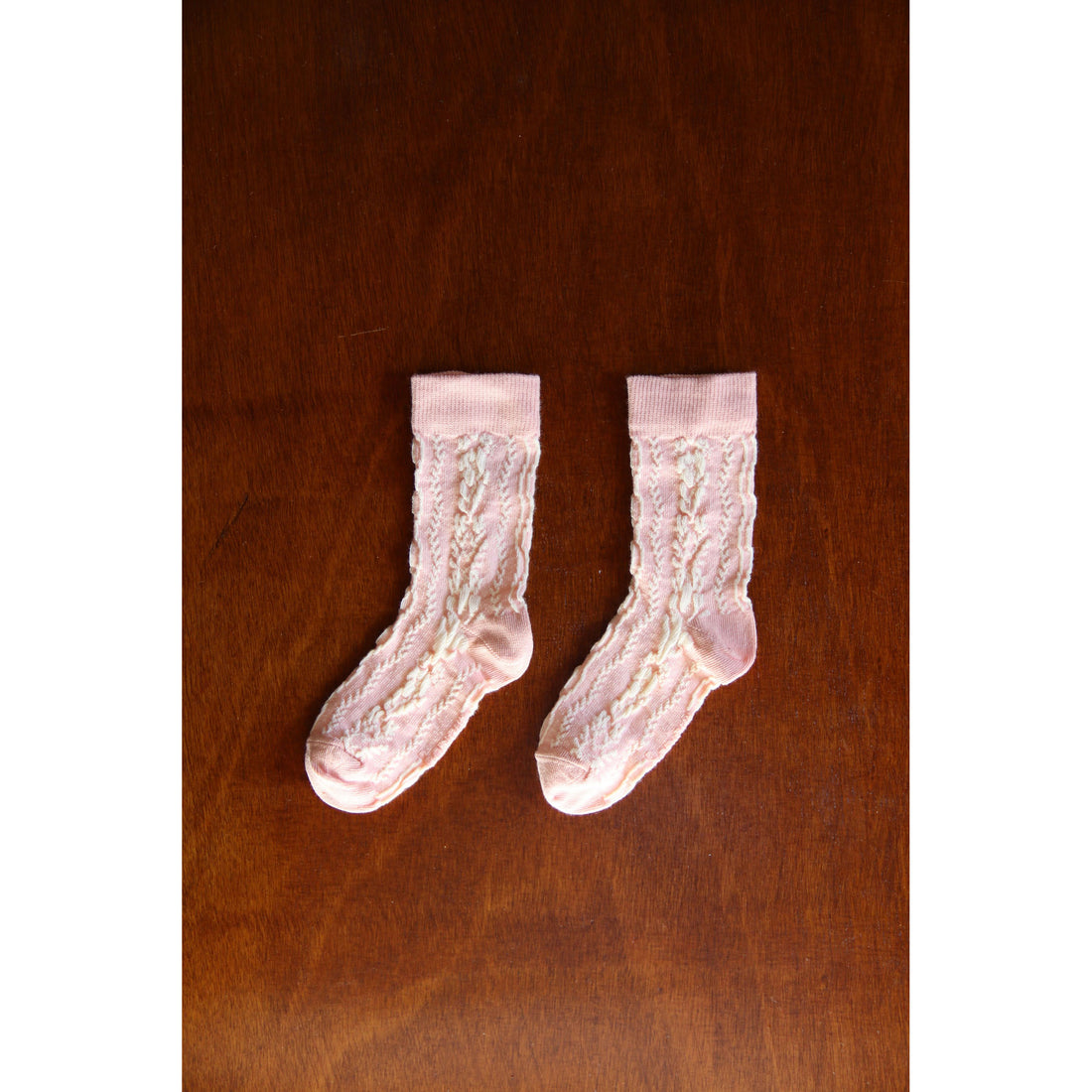 Bonjour Pink Twist Socks
