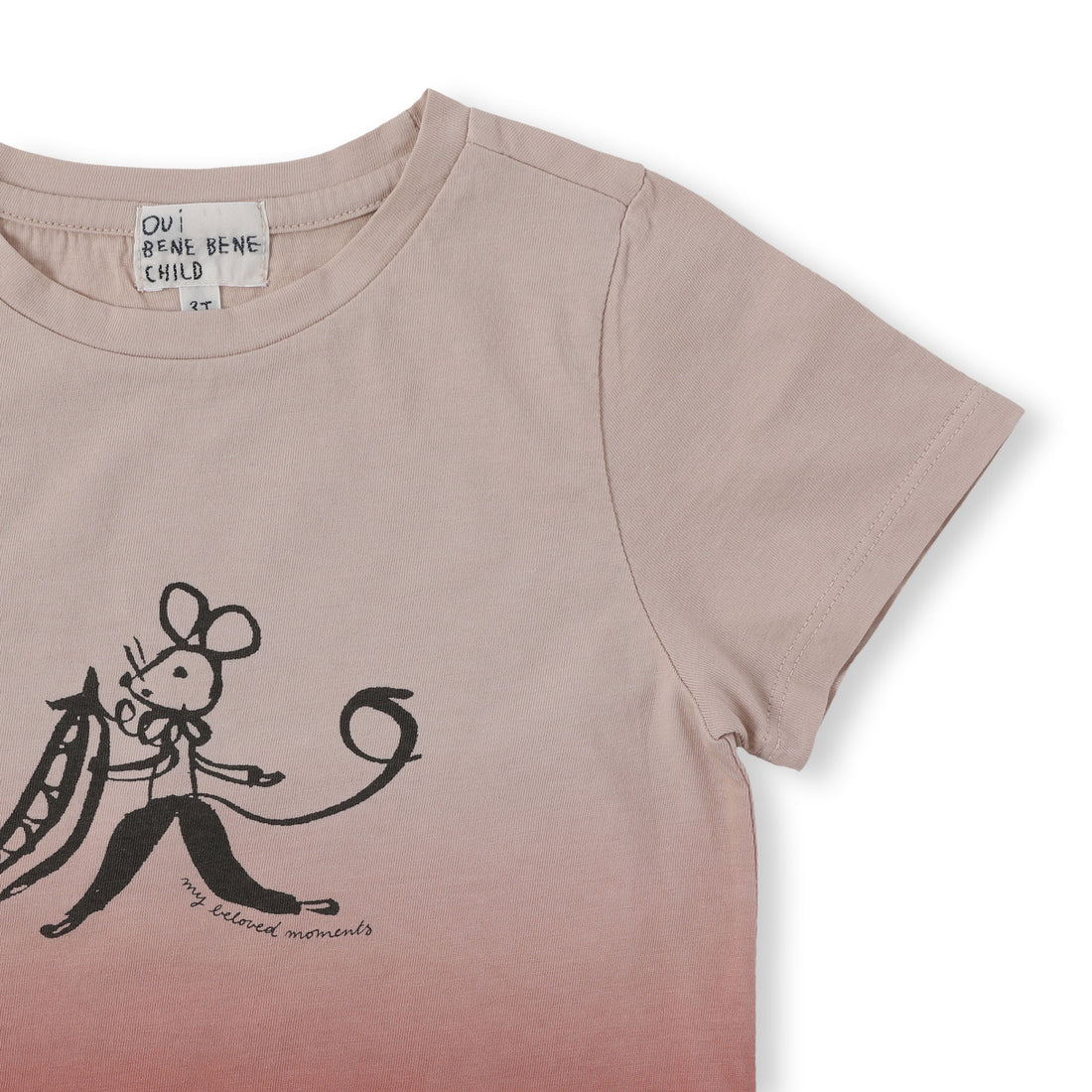 Bene Bene Pink Dip Dye Tee