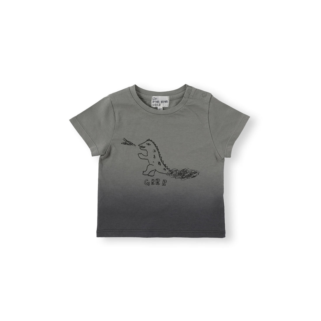 Bene Bene Khaki Half Dip Dye Baby Tee