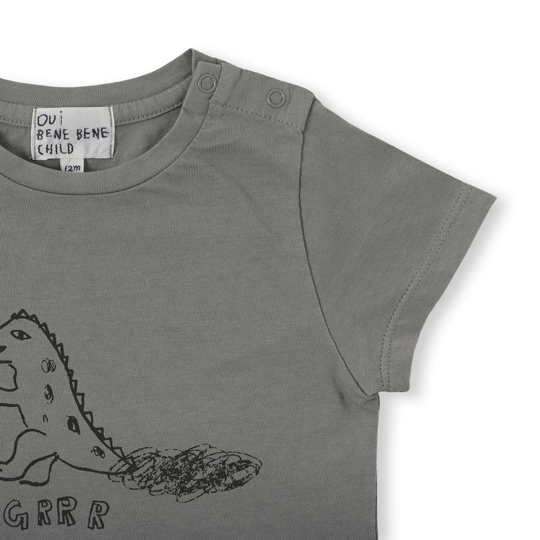 Bene Bene Khaki Half Dip Dye Baby Tee