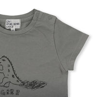 Bene Bene Khaki Half Dip Dye Baby Tee