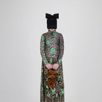 Caroline Bosmans Leopard Rose Dress
