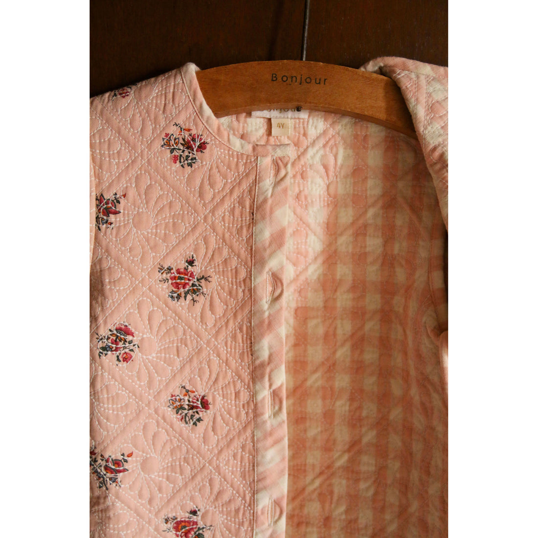 Bonjour Denim Garden Flowers Print Dress Coat