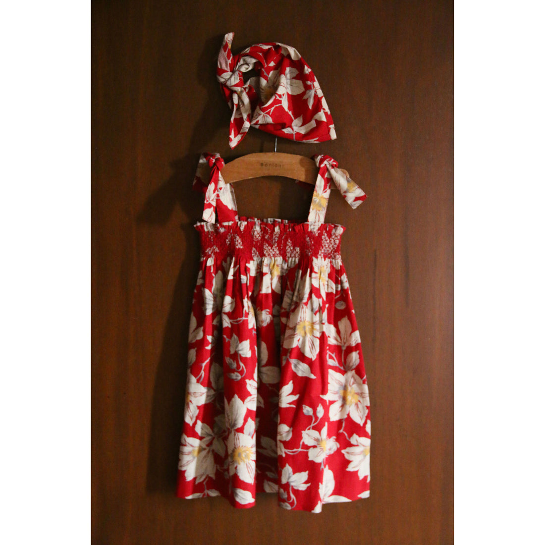 Bonjour Gaughin Print Skirt Dress With Triangle Scarf