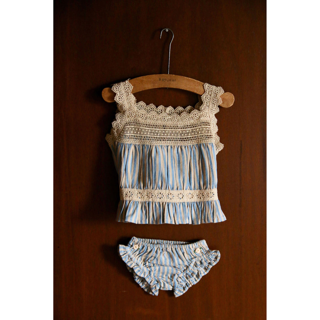 Bonjour Blue Transat Stripe Set