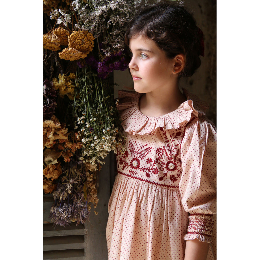 トップス Bonjour 6y PINK JACQUARD TUNIQUE 23ss Bonjour Pink Dot Print Iris Tunique – Ladida