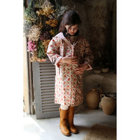 Bonjour Aline Print Waterproof Trench Coat