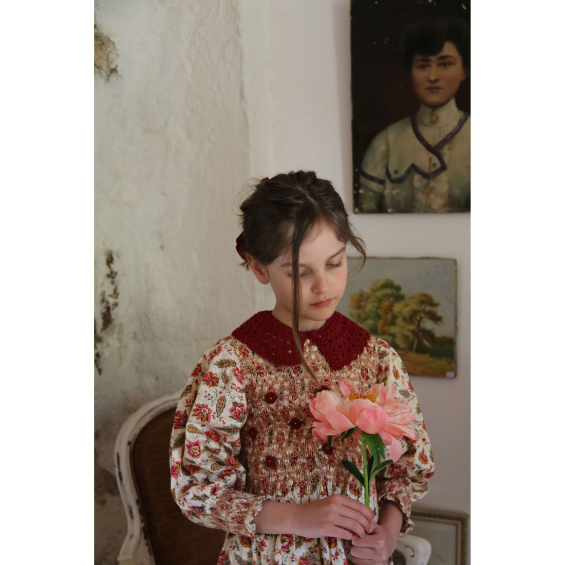 Bonjour Aline Print Handsmock Blouse
