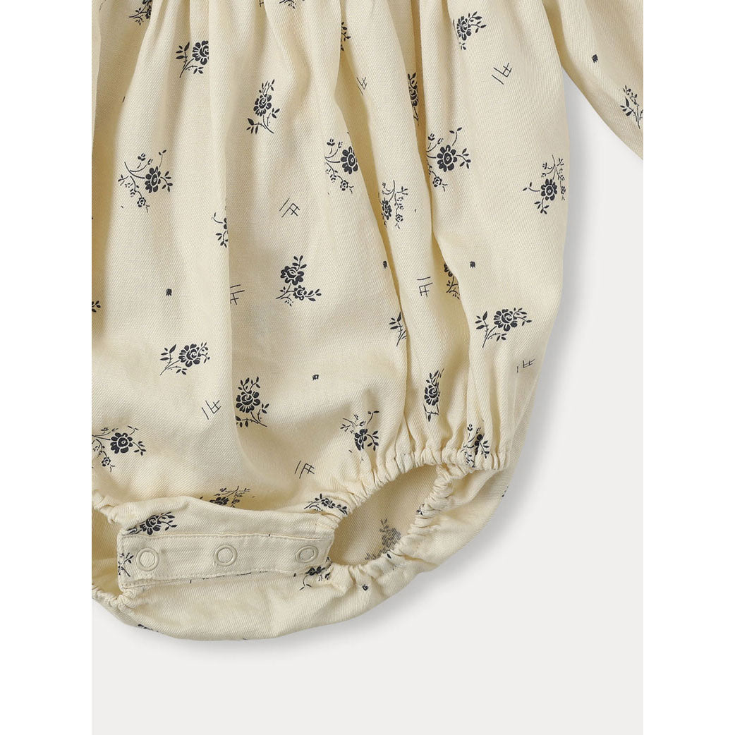 Bene Bene Ecru Baby Leon Smocking Romper