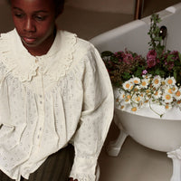 Bonjour Natural Broderie Anglaise Iris Blouse