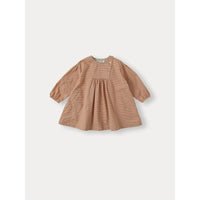 Bene Bene Orange Brown Cannelle Check Mini Dress