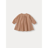 Bene Bene Orange Brown Cannelle Check Mini Dress