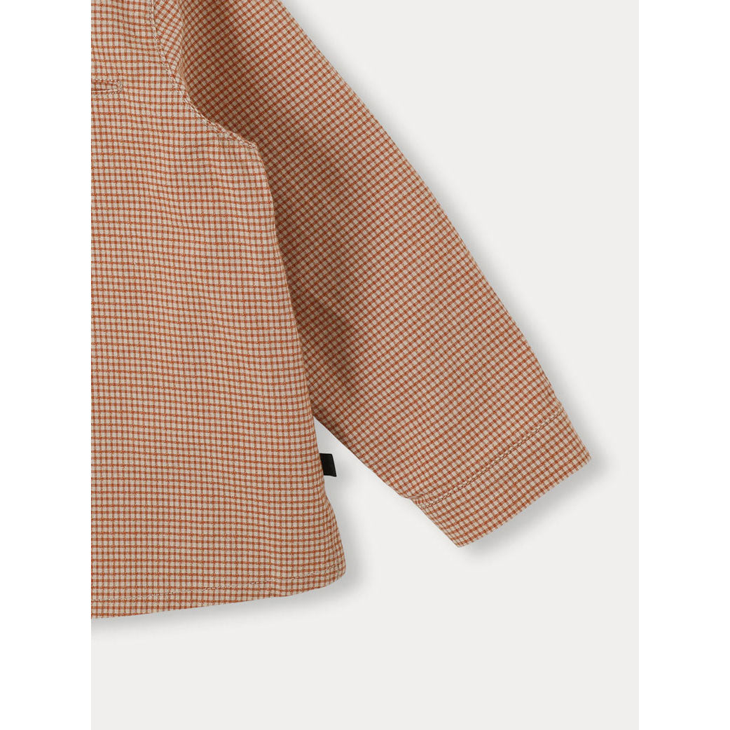 Bene Bene Orange Brown Cannelle Check Shirt